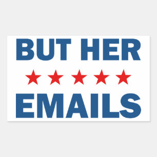 Aber ihre Emails Rechteckiger Aufkleber