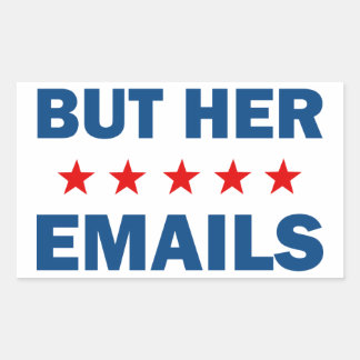 Aber ihre Emails Rechteckiger Aufkleber