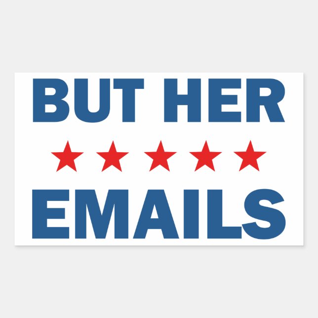 Aber ihre Emails Rechteckiger Aufkleber (Vorderseite)