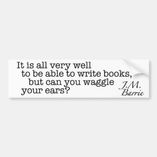 Aber können Sie Waggle Ihre Ohren? Autoaufkleber