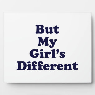 Aber mein Mädchen ist anders Fotoplatte