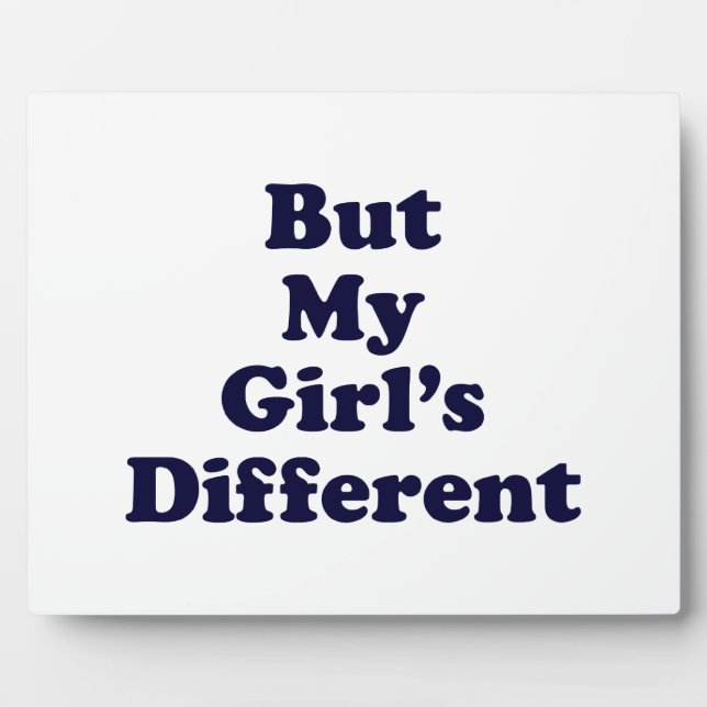 Aber mein Mädchen ist anders Fotoplatte (Vorderseite)