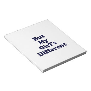 Aber mein Mädchen ist anders Notizblock