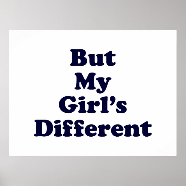 Aber mein Mädchen ist anders Poster (Vorne)