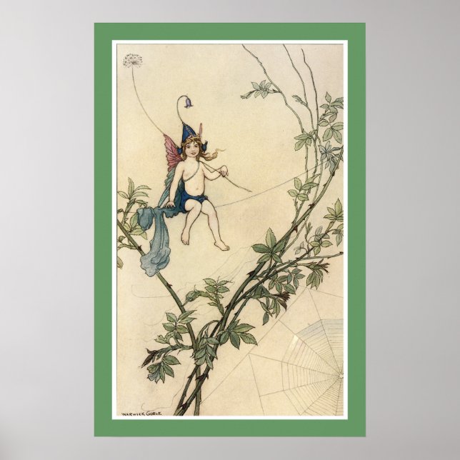 Aber Puck saß auf einer Spinne Poster (Vorne)