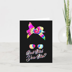 Aber starb Mama Leben lustige Mutter Tag Tie Dye Karte