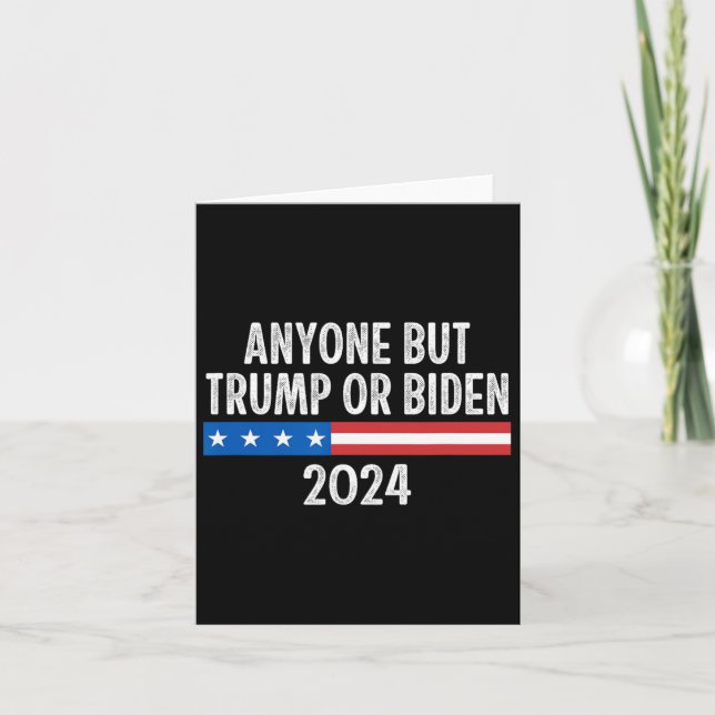 Aber Trump oder Biden 2024 - Vintager Stil - Karte (Vorderseite)