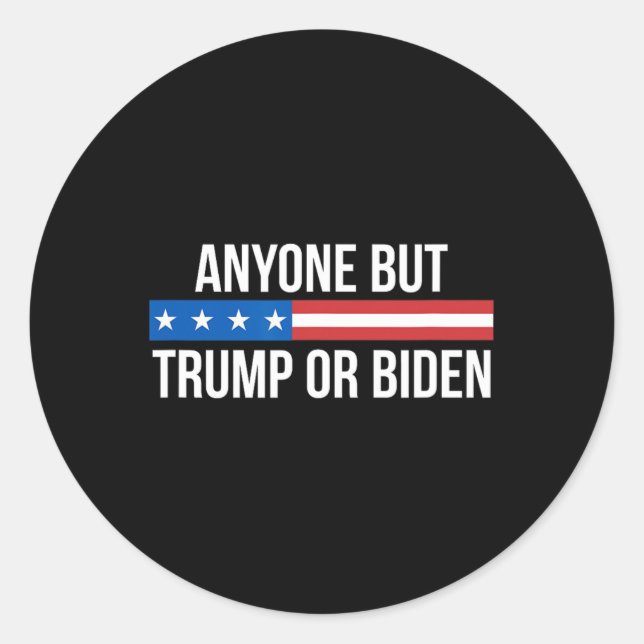 Aber Trump oder Biden - Runder Aufkleber (Vorderseite)