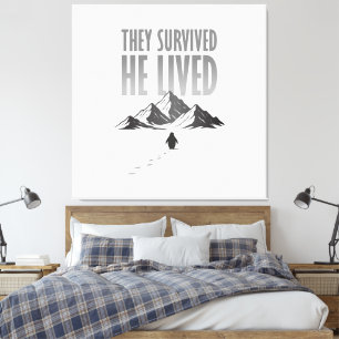 Aber warum Nihilist Pinguin Motivation Leinwanddruck