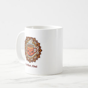 Aber zuerst Chai - Kawaii Kulhad Kaffeetasse