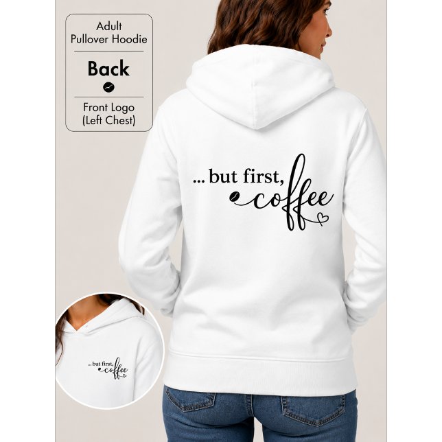 Aber zuerst Coffee Cozy Pullover Hoodie (Von Creator hochgeladen)