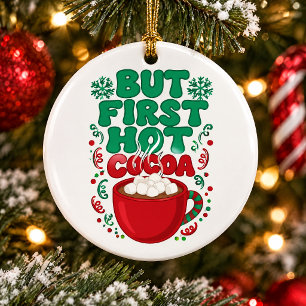 Aber zuerst Heiße Schokolade Weihnachten Marshmall Ornament