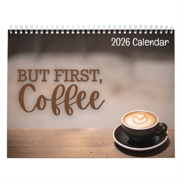 Aber zuerst Kaffee 2026 Kalender (Titelbild)