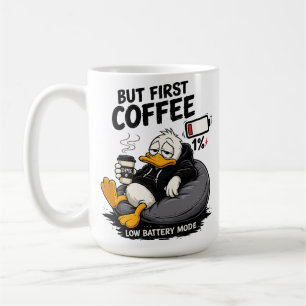 ABER ZUERST KAFFEE Kaffee-Liebhaber-Geschenk-Tasse Kaffeetasse