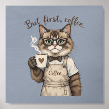 Aber zuerst Kaffee Katze