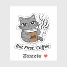 Aber zuerst, Kaffee - Personalisiert Cat Lover