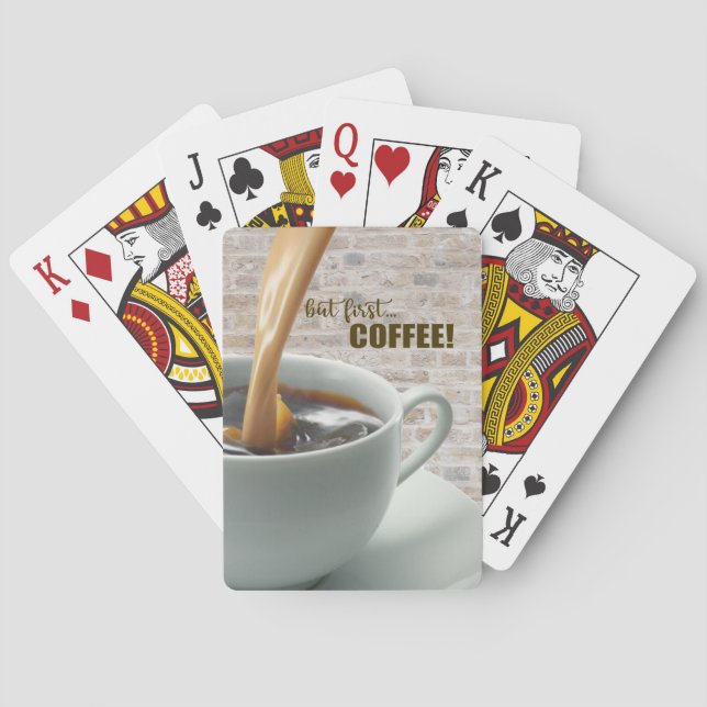 aber zuerst, KAFFEE Spielkarten (Rückseite)