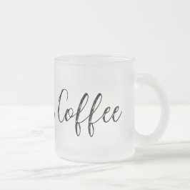 Aber zuerst, Kaffee-Tasse Mattglastasse