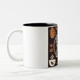 "Aber zuerst Kaffee" - Treibstoff für deinen Tag Zweifarbige Tasse