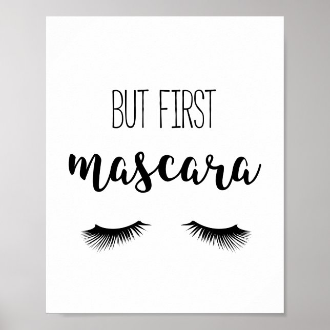 Aber zuerst Mascara Poster (Vorne)