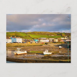 Aberaeron - Hafen - Frühjahr Postkarte
