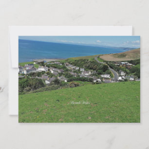 Aberath, Dorf Wales Karte