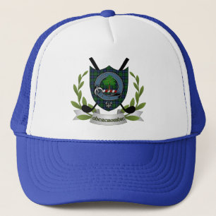 Abercrombie Clan Abzeichen & Tartan Golf Truckerkappe