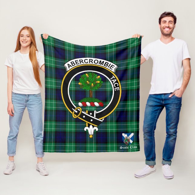 Abercrombie Clan Abzeichen Tartan Kariert Fleecedecke (Beispiel)