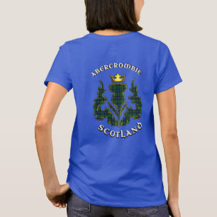 Abercrombie Clan Abzeichen & Tartan w/Motto T-Shirt