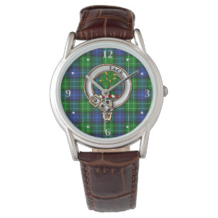 Abercrombie Clan Abzeichen & Tartan Watch Armbanduhr