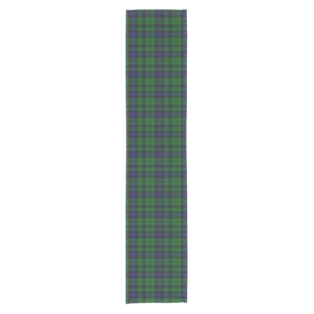 Abercrombie Clan Tartan Kariert Table Runner Kurzer Tischläufer (Vorderseite)