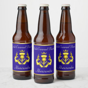 Abercrombie Gold Crowned Thistle Bierflaschenetikett