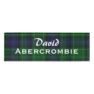 Abercrombie Kariert Individuelle Name Tag Namenschild