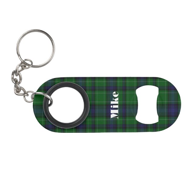 Abercrombie karierter kundenspezifischer mini flaschenöffner (Vorderseite (Horizontal))