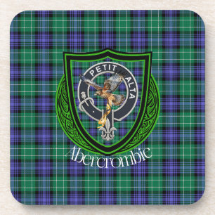 Abercrombie schottischer Clan Tartan und Wappen Getränkeuntersetzer
