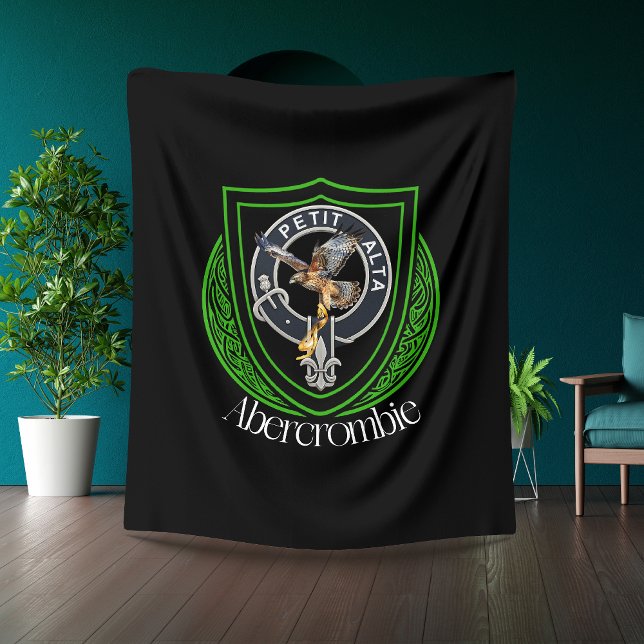 Abercrombie schottisches Clan-Wappen Fleecedecke (Von Creator hochgeladen)