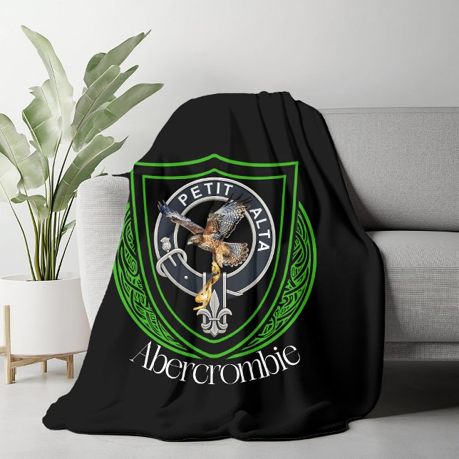 Abercrombie schottisches Clan-Wappen Fleecedecke (Von Creator hochgeladen)