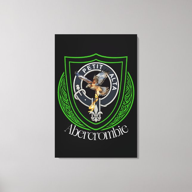 Abercrombie Scottish Clan Crest Leinwanddruck (Vorderseite)