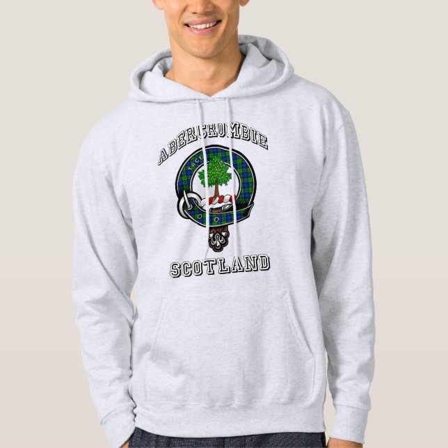 Abercrombie Tartan Clan Abzeichen Athletic Style Hoodie (Vorderseite)