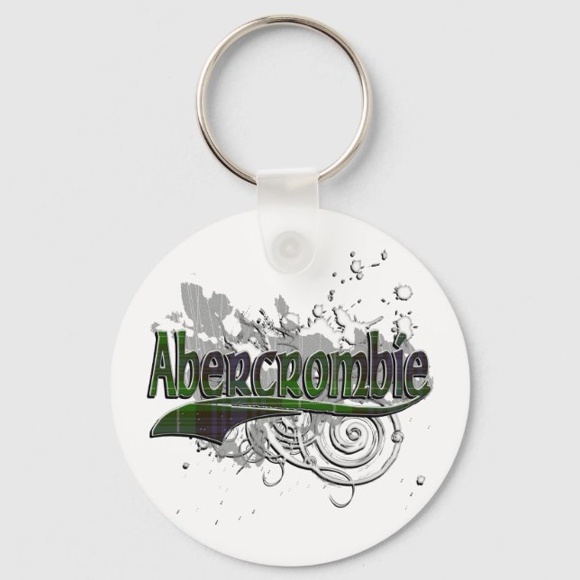 Abercrombie Tartan Grunge Schlüsselanhänger (Vorderseite)