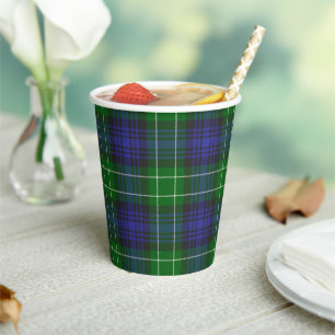 Abercrombie Tartan Scottish Kariert Pattern Pappbecher