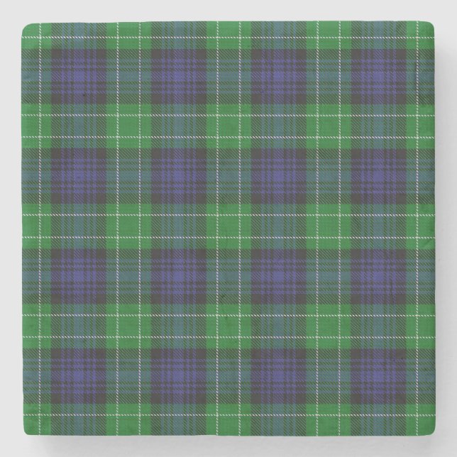 Abercrombie Tartan Steinuntersetzer (Vorderseite)