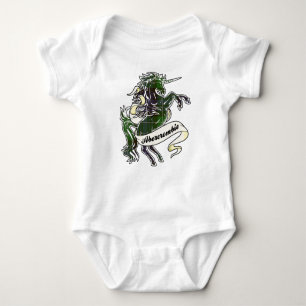 Abercrombie Tartan Unicorn Baby Strampler