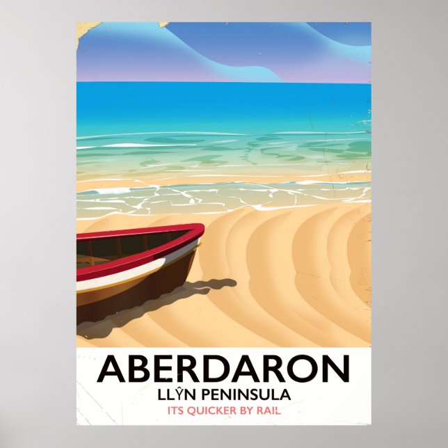 Aberdaron, LlÆPeninsula Wales seaside poster (Vorne)