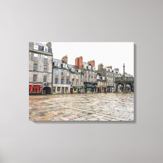 Aberdeen Castlegate View Leinwand (Vorderseite)