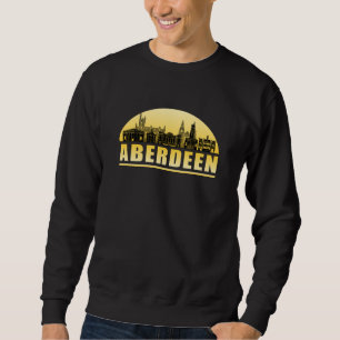 Aberdeen City Cityscape Skyline Funny Gift Idee Sweatshirt