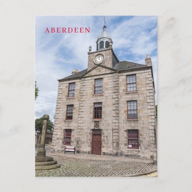 Aberdeen Old Townhouse Aussicht Postkarte (Vorderseite)