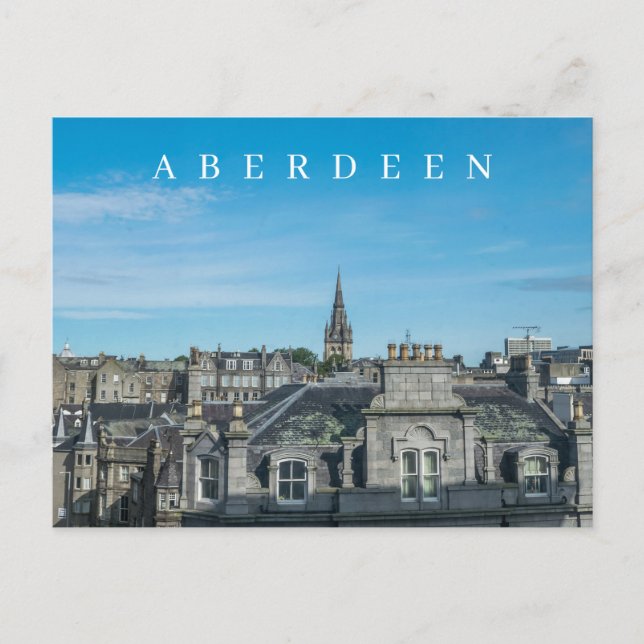 Aberdeen Panoramaaussicht Postkarte (Vorderseite)