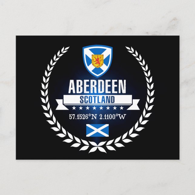 Aberdeen Postkarte (Vorderseite)