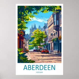 Aberdeen Reise Ski National Poster Park Vintage